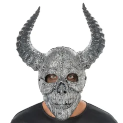 MASQUE INTÉGRAL DÉMON SQUELETTE SOMBRE ADULTE