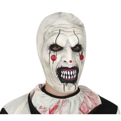 MASQUE INTÉGRAL LATEX CLOWN TERREUR PIERROT ADULTE