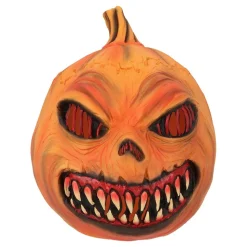 MASQUE INTÉGRAL LATEX MONSTRE CITROUILLE ADULTE