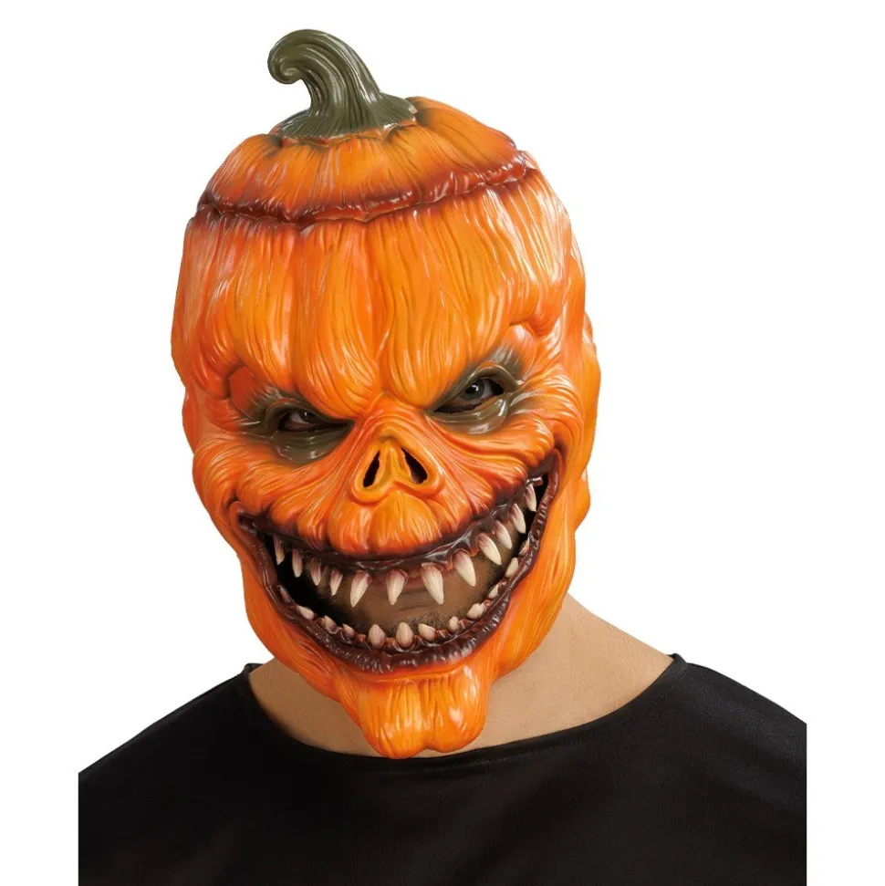 MASQUE INTÉGRAL MOUSSE CITROUILLE FRAYEUR ADULTE