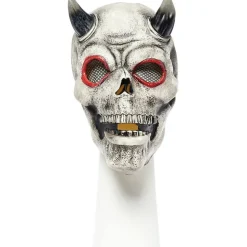 MASQUE LATEX CRÂNE DÉMON SQUELETTE TERREUR ADULTE