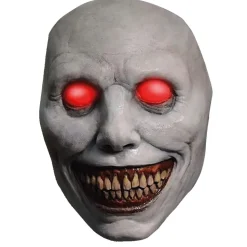 MASQUE MORT VIVANT YEUX ROUGES LUMINEUX LATEX