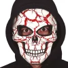 MASQUE PLASTIQUE TÊTE DE MORT CRAQUELÉ SANG ADULTE