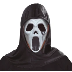 MASQUE PVC ASSASSIN CAGOULE POLYESTER NOIR ADULTE