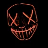 MASQUE RIGIDE CLOWN PURGE LED ROUGE ADULTE