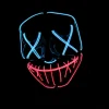 MASQUE RIGIDE CLOWN PURGE LED BLEU ROUGE ADULTE