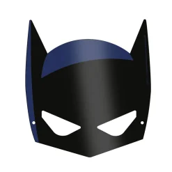 8 MASQUES ENFANT CARTON NOIR BATMAN GOTHAM CITY
