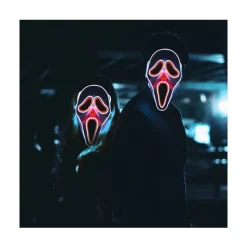 MASQUE TERRIFIANT DOUBLE FACE HALLOWEEN LED