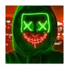 MASQUE TERRIFIANT HALLOWEEN LED VERTES ET ROUGES