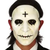 MASQUE TUEUR LA PURGE PVC BLANC CROIX HOMME