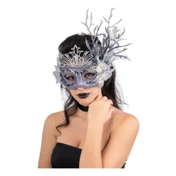 MASQUE VÉNITIEN LILAS GLITTER PLASTIQUE ADULTE