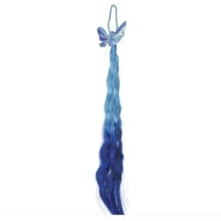 MÈCHE PAPILLON BLEU 35CM ENFANT