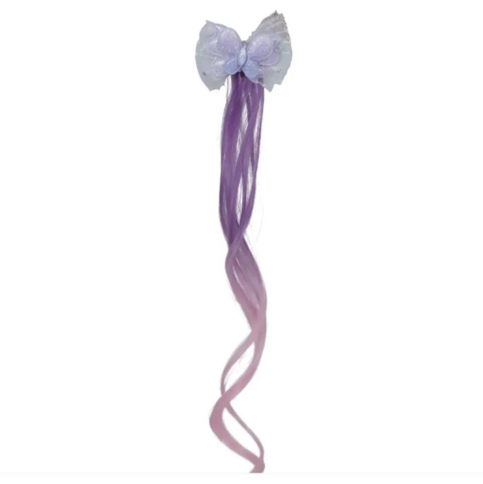 MÈCHE PAPILLON LILAS 35CM ENFANT