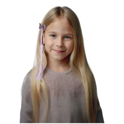 MÈCHE TRESSES LILAS ROSE 30CM ENFANT