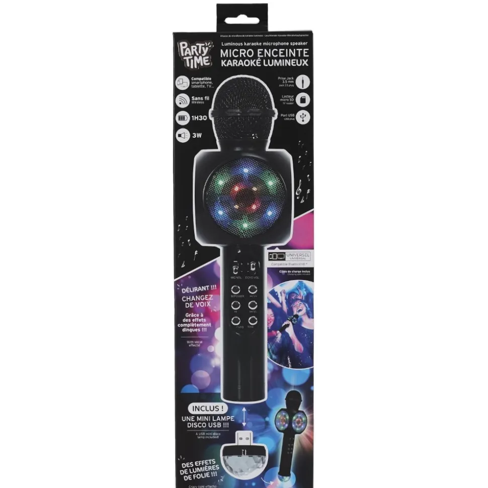 MICRO KARAOKE LED ET LAMPE DISCO USB 3W