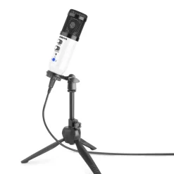 MICROPHONE BLANC USB STUDIO TRÉPIED