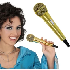 MICROPHONE PVC FACTICE 20CM OR
