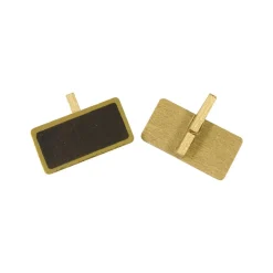6 MINI-ARDOISE OR PAILLETÉE SUR PINCE