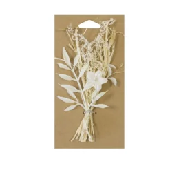 MINI BOUQUET DE FLEURS SÉCHÉES SUR CARTE NATUREL