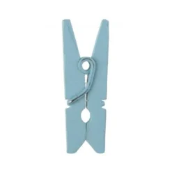 10 MINI PINCES À LINGE 2.5CM BLEU CIEL