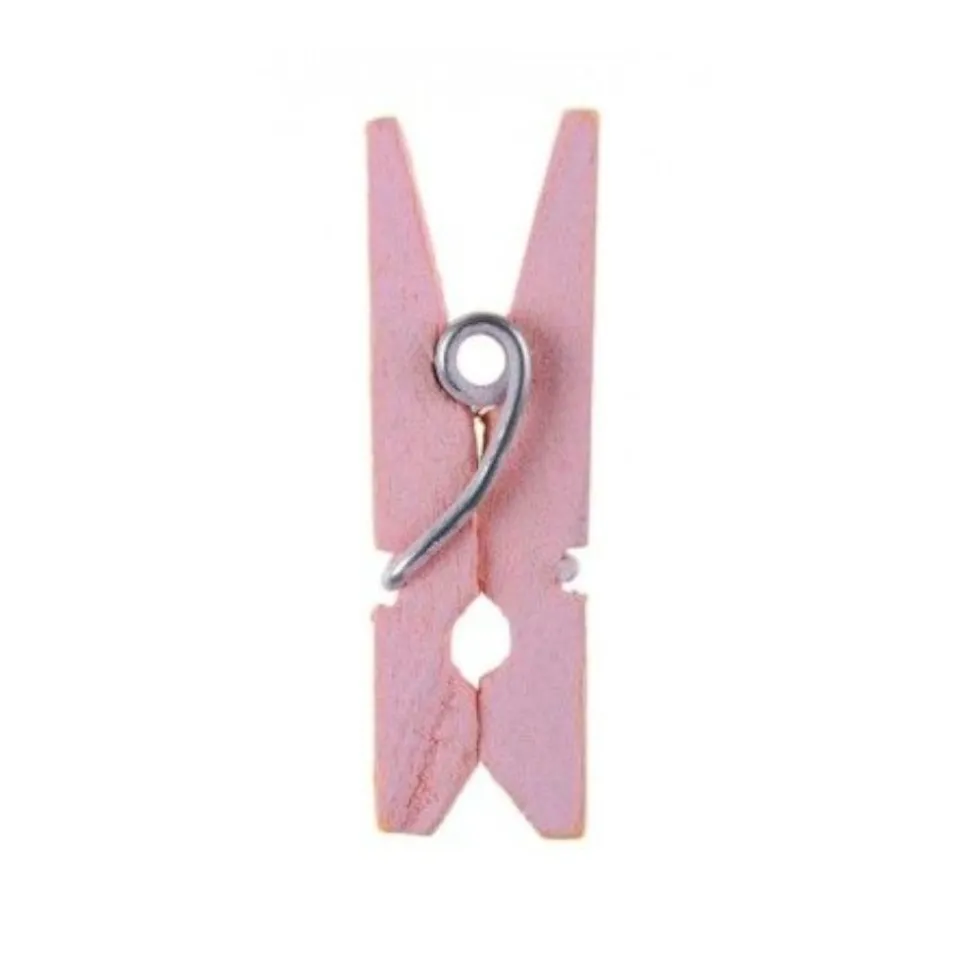 10 MINI PINCES À LINGE 2.5CM ROSE