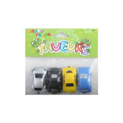 4 MINI VOITURE EN PLASTIQUE