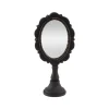 MIROIR COIFFEUSE RÉSINE 12.3X7.3X25.5CM NOIR
