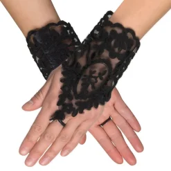 MITAINES NOIRES COURTES DENTELLE