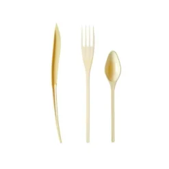 MÉNAGÈRE 30 COUVERTS DE TABLE RÉUTILISABLES IVOIRE