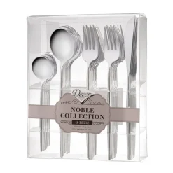 MÉNAGÈRE 40 COUVERTS NOBLE RÉUTILISABLE ARGENT