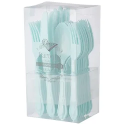 MÉNAGÈRE 40 PIÈCES RÉUTILISABLE BAROQUE AQUA PERLÉ