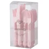 MÉNAGÈRE 40 PIÈCES RÉUTILISABLE BAROQUE ROSE PERLÉ