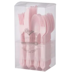 MÉNAGÈRE 40 PIÈCES RÉUTILISABLE BAROQUE ROSE PERLÉ