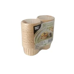 50 MOULES DE CUISSON 7CM BIODÉGRADABLES