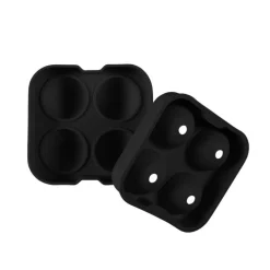 MOULE SILICONE 4 GLAÇONS BOULE 12.5X5X12 NOIR