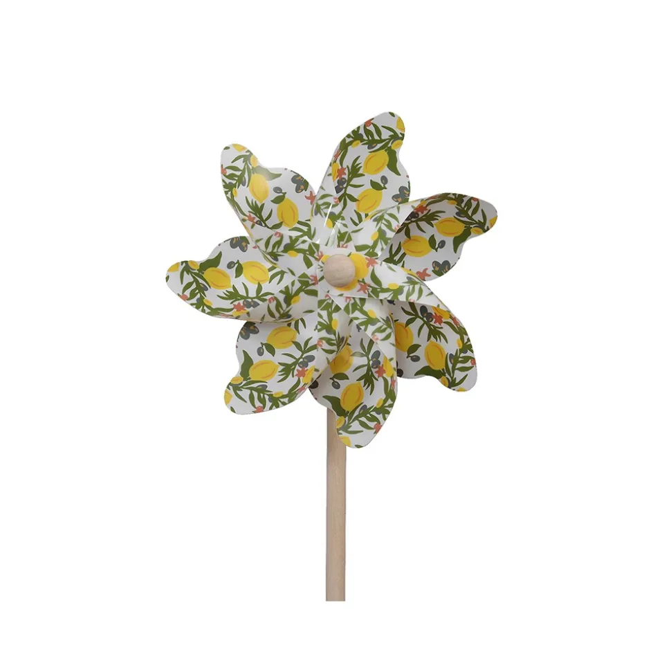 MOULIN À VENT CITRON FEUILLE 17CM 40CM JAUNE