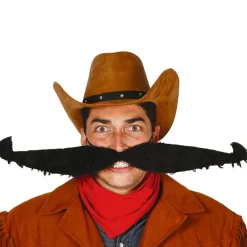 MOUSTACHE MEXICAINE GÉANTE 55CM NOIR ADULTE