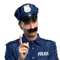 MOUSTACHE NOIRE DE POLICIER