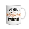 MUG CÉRAMIQUE PARRAIN 30CL BLANC