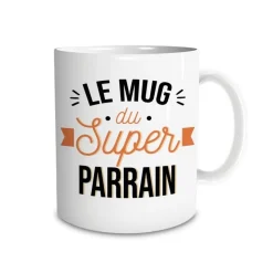 MUG CÉRAMIQUE PARRAIN 30CL BLANC