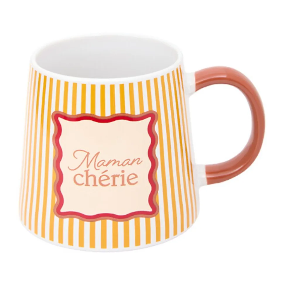 MUG PORCELAINE FAMILY MOOD 36CL COLORÉ