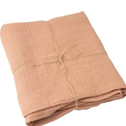 NAPPE GAZE DE COTON LAVABLE 1.3X2.4M DUSTY PINK