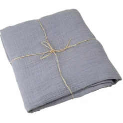 NAPPE GAZE DE COTON LAVABLE 1.3X2.4M BLEU ORAGE