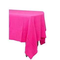 NAPPE GAZE DE COTON LAVABLE 1.3X2.4M FRAMBOISE