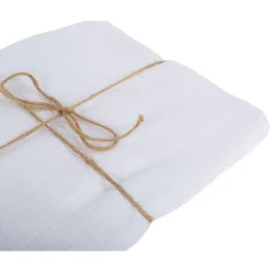 NAPPE GAZE DE COTON LAVABLE 1.3X2.4M BLANC