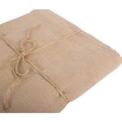 NAPPE GAZE DE COTON LAVABLE 1.3X2.4M TAUPE