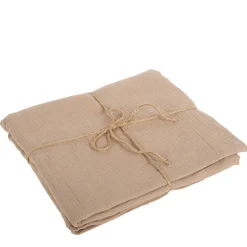 NAPPE GAZE DE COTON LAVABLE 1.3X2.4M TAUPE