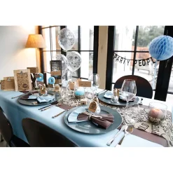 NAPPE PAPIER AIRLAID 25X1.2M BLEU GLACIER