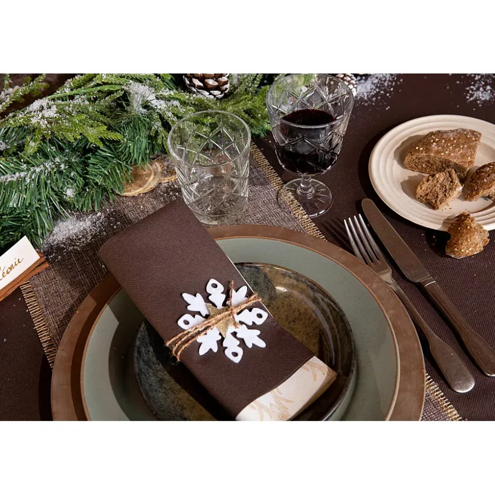 NAPPE PAPIER AIRLAID 25X1.2M CHOCOLAT
