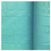 NAPPE PAPIER DAMASSÉ 6X1.18M TURQUOISE